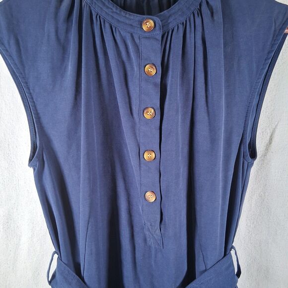 a loves a - Womens Navy Dress Belted S Sleeveless Career Casual Cocktail New - Picture 3 of 9